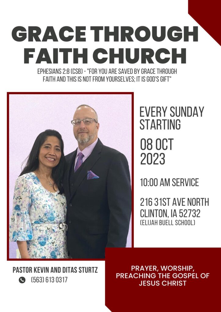 Grace Through Faith Church Clinton's Praise and Worship Schedule